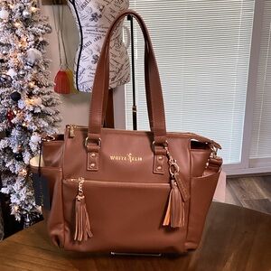 White Elm Brown Tote Bag